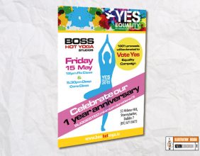 Boss Yoga Studios Poster