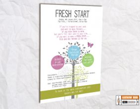 Fresh Start A4 poster