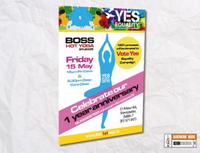 Boss Yoga Studios Poster