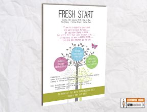 Fresh Start A4 poster