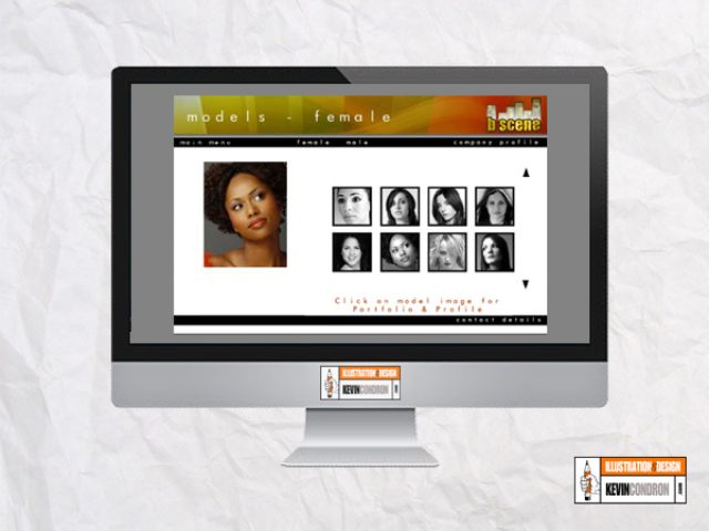 bScene modelling agency website